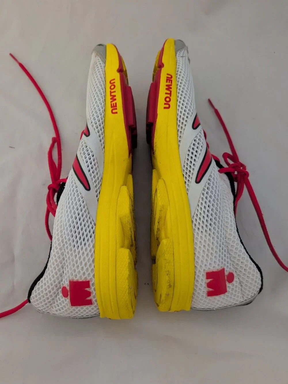 Newton Ironman Men's Running Shoes White red Yellow US 9.5